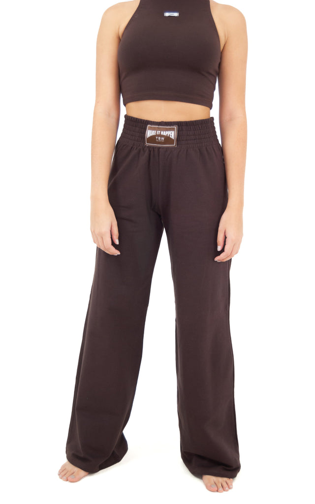 TBWCollection Joggers Brown / S/M Boxing Jogger Wide Leg