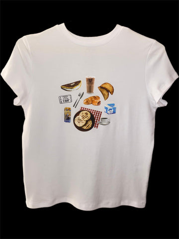 TBWCollection White / S T-Shirt Cultura Gastronómica