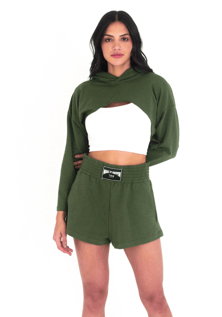 TBWCollection Pullovers One Size / Olive Green Maggy Pullover